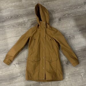 Fat Face Women's Tan Hooded Waterproof Jacket
